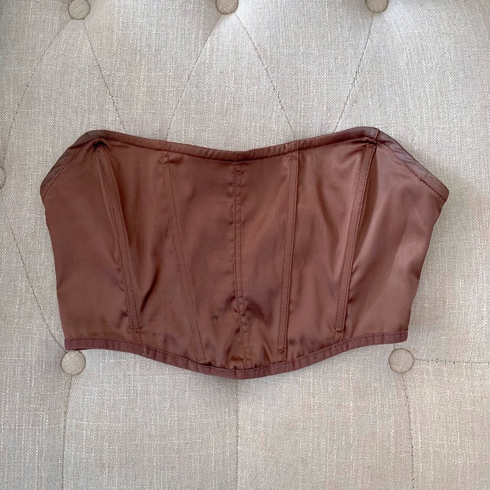 Garage Satin Corset Top